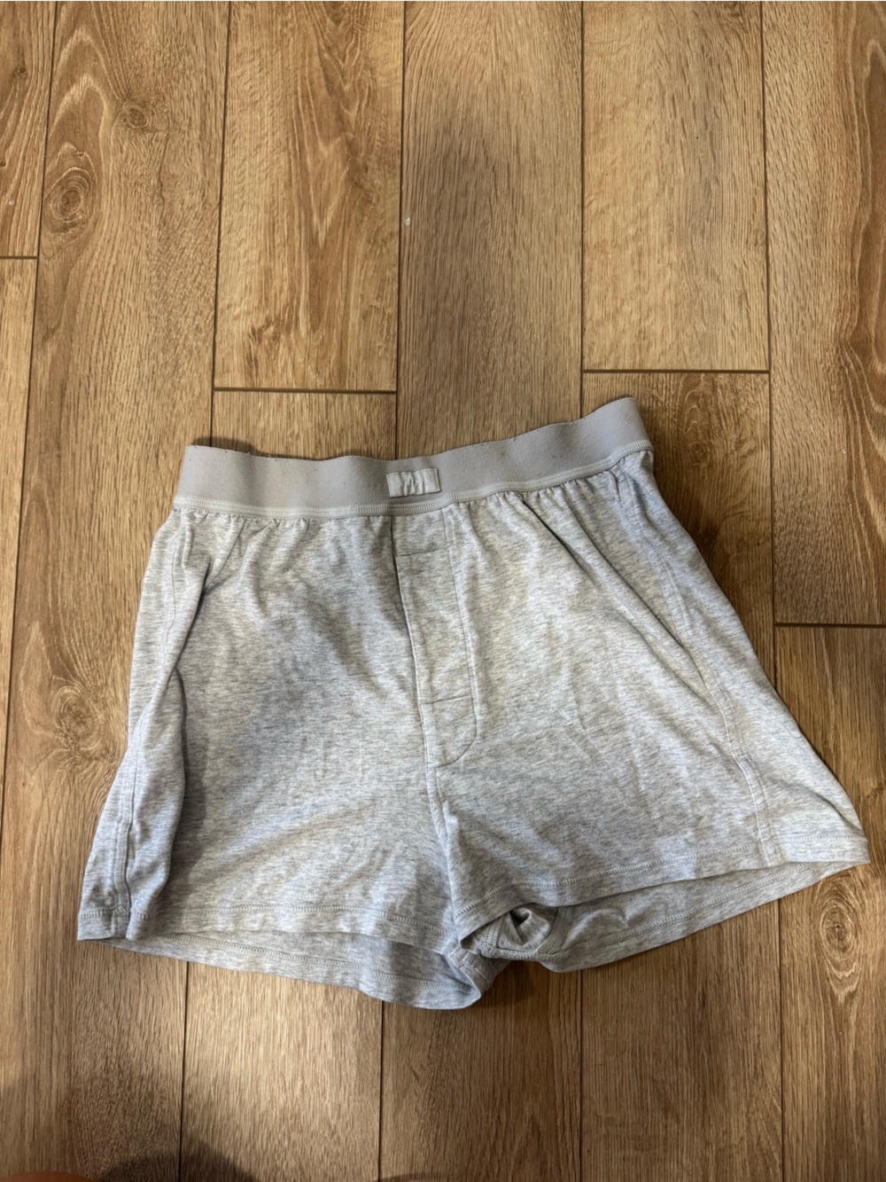 SKIMS Light Gray Lounge Shorts